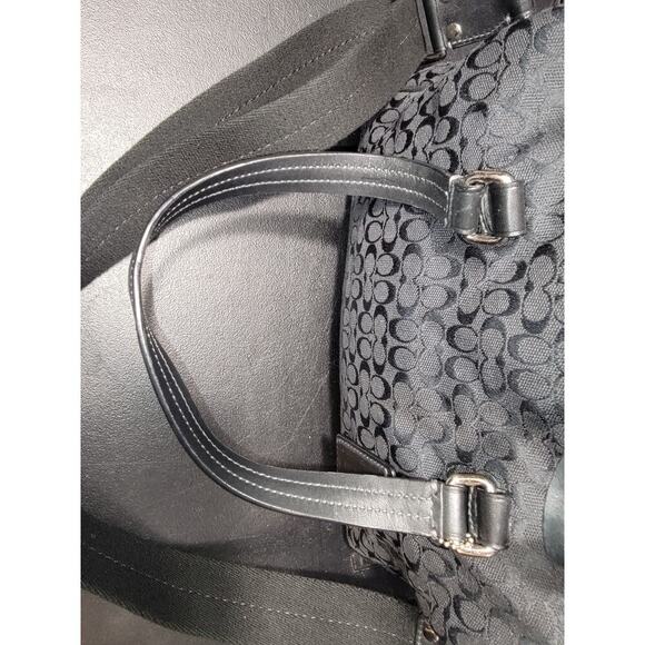 Coach Zip Around Travel Bag Black and Matching Tablet holder - Picture 3 of 14